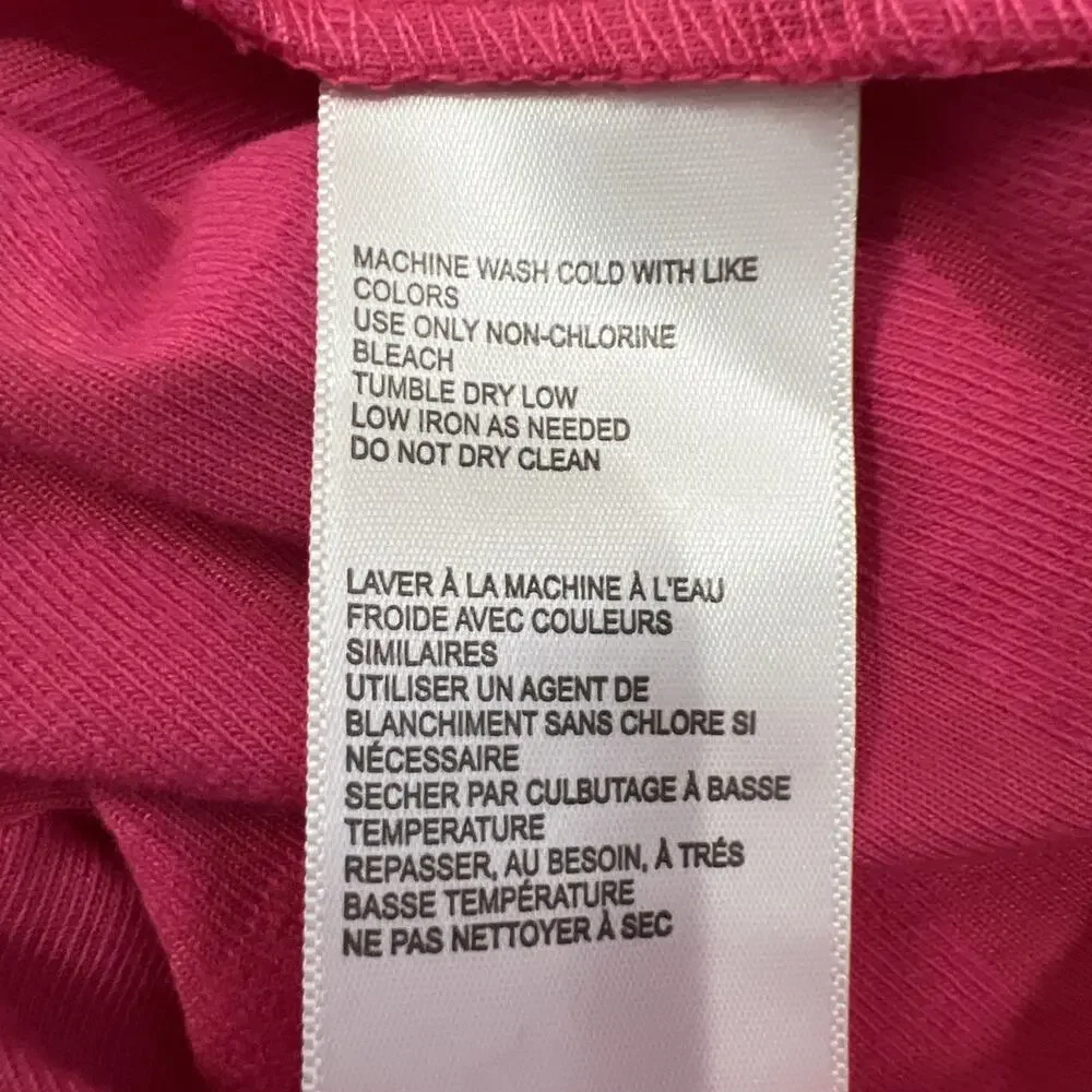 NWT Urban Outfitters Shirt Mens Large Pink Terry Chain Link Zip Up Casual Retro